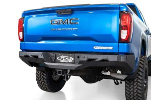 Chevrolet Silverado 1500 Bumper - Rear - Addictive Desert Designs - Black Label - Hammer Black - `20-`27 Chevrolet Silverado 1500 Bumper - Rear - Addictive Desert Designs - Black Label - Hammer Black - `20-`27